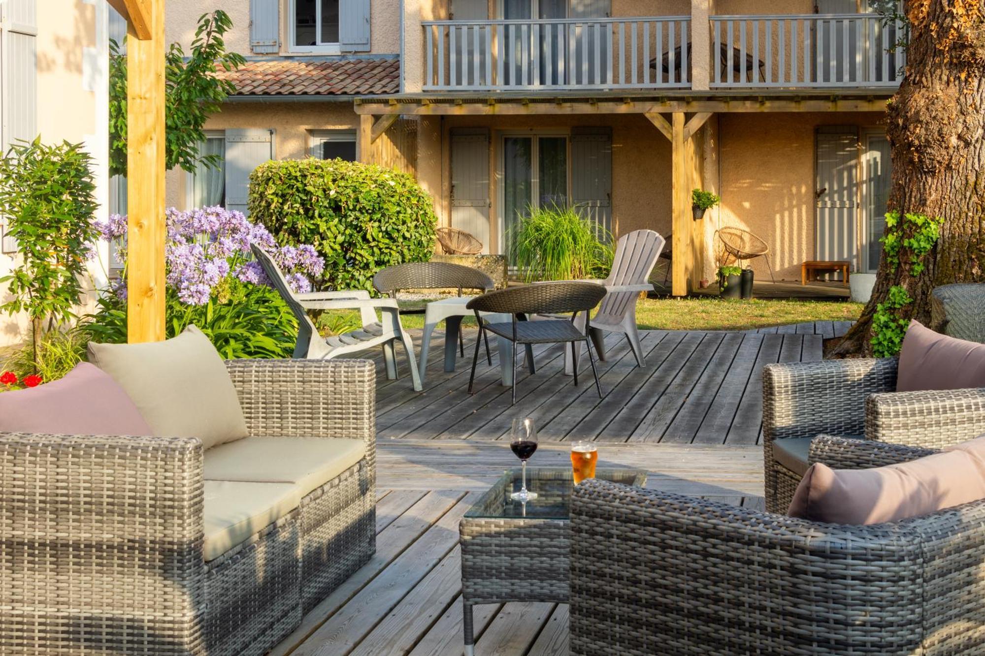 Logis Hotels - Hotel Et Restaurant L'Oceana Lanton Bagian luar foto